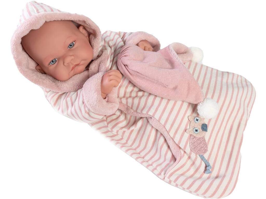 Nica Newborn Doll Sachet à manches d'hiver 42 cm. Antonio Juan 50279