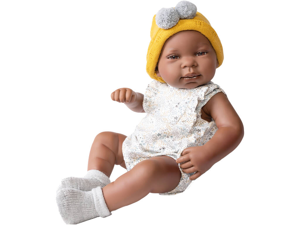 Poupée nouveau-né Mulato avec couverture 42 cm Antonio Juan 50287