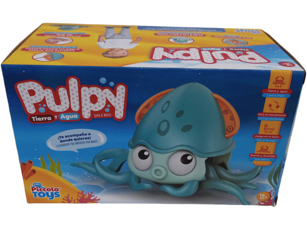 Pulpy Terra e Acqua Polpo Verde 13 cm.