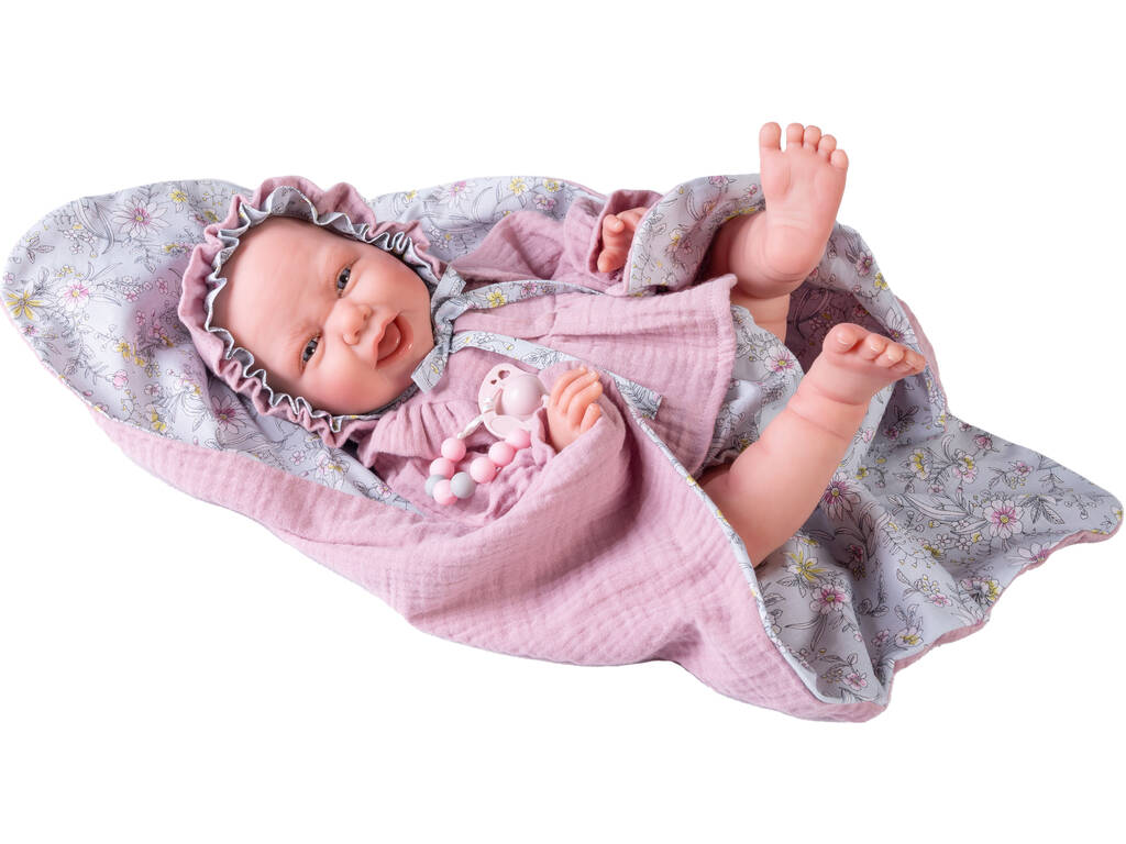Muñeca Sweet Reborn Carla Con Mantita y Capota 42 cm. Antonio Juan 80218