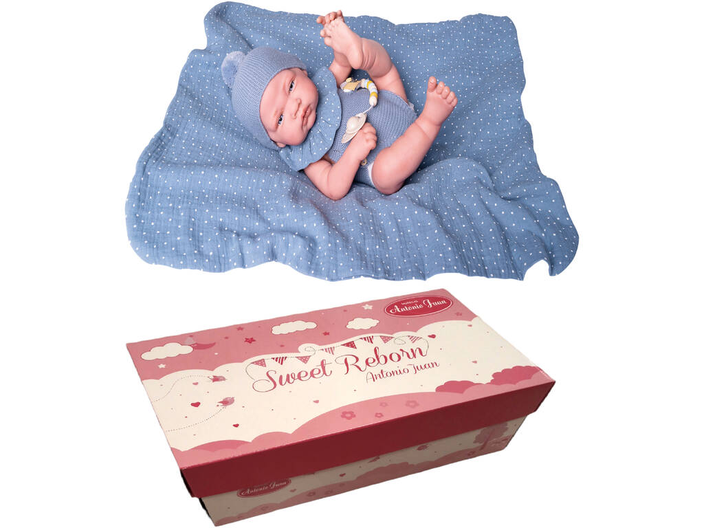 Muñeco Sweet Reborn Nacido Parejita Con Cuerpo De Vinilo 40 cm. Antonio Juan 80219