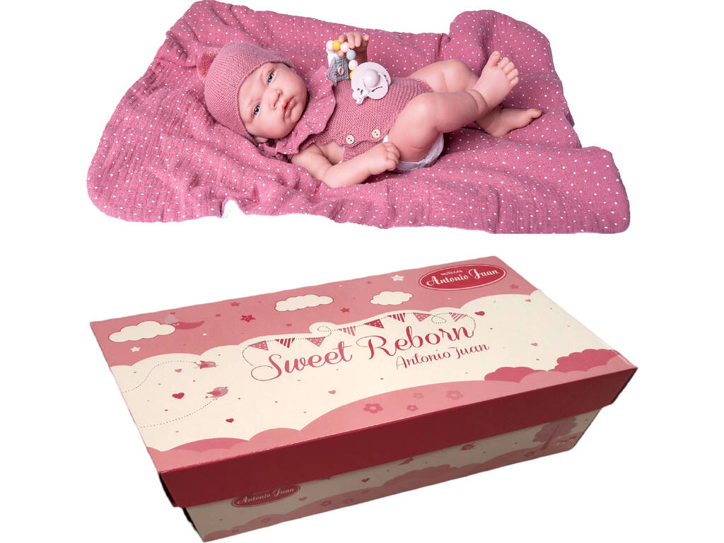 Bambola Sweet Reborn Nata Coppia con Corpo in Vinile 40 cm. Antonio Juan 80220