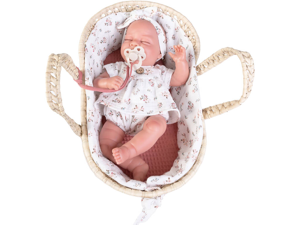 Il mio piccolo Reborn Lluna con culla 33 cm. Antonio Juan 82201