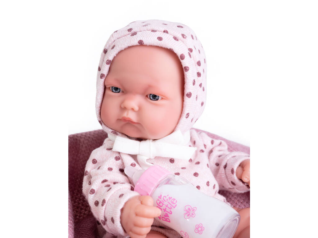 Poupée Pitu 26 cm. avec capuche à pois Antonio Juan 84088