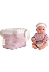 Poupée Mufly 21 cm. avec sac de promenade Antonio Juan 85212