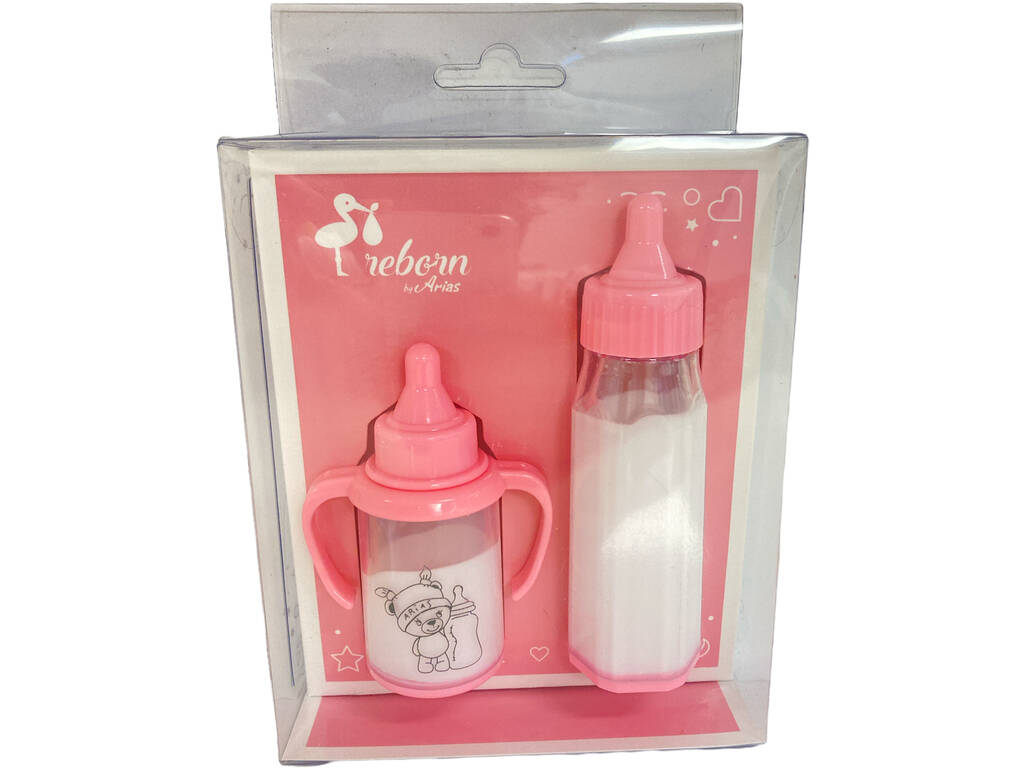 Set 2 biberon magici rosa Arias 6092