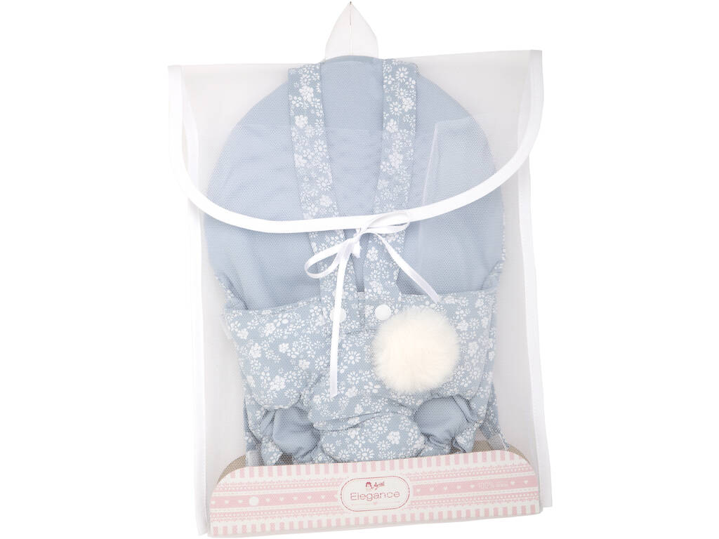 Porte bébé bleu pour poupée de 40-50 cm Arias 6321
