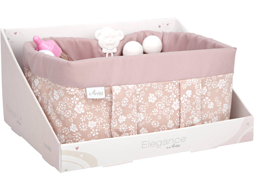 Canastilla Elegance Rosa con Accesorios Arias 6362