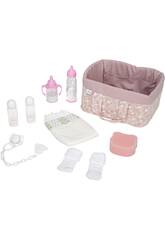 Corbeille Elegance rose avec accessoires Arias 6362