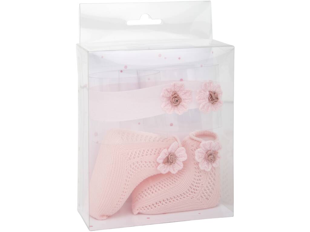 Ensemble de chaussettes roses avec bandeau Arias 6369