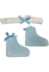 Ensemble de chaussettes bleues avec bandeau Arias 6370