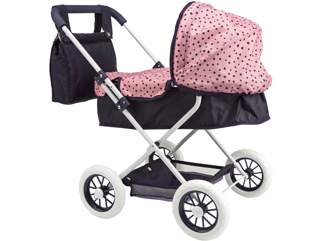 Passeggino per bambole Elegance con tettuccio e borsa Arias 40606