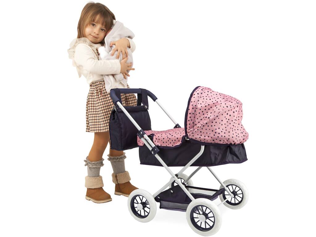 Passeggino per bambole Elegance con tettuccio e borsa Arias 40606