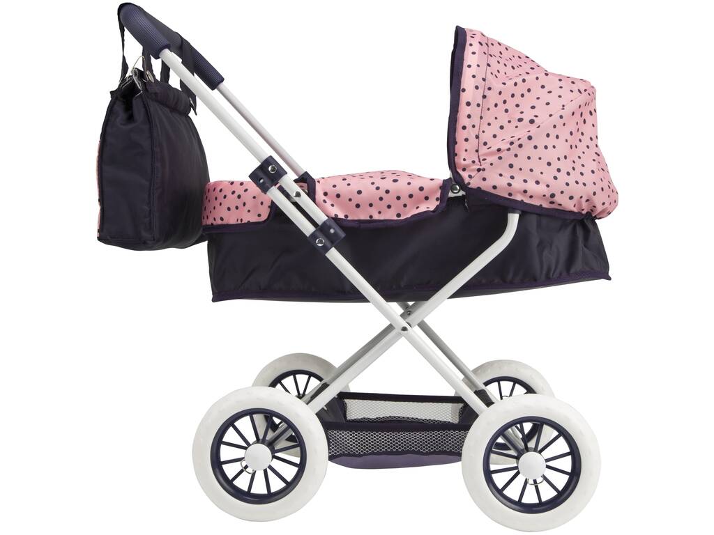 Passeggino per bambole Elegance con tettuccio e borsa Arias 40606
