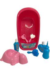 Vicam 73-JU Baignoire de toilette pour poupée 8 pièces
