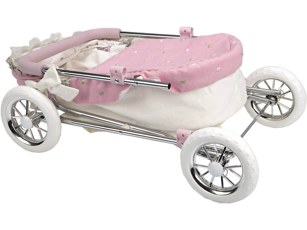 Paris Reborn Doll Carriage with Canopy with Arias Handbag 40821