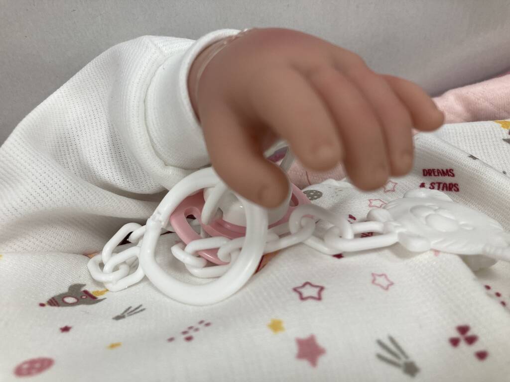 Muñeca Elegance 45 cm. Mies Rosa con Manta Arias 65306
