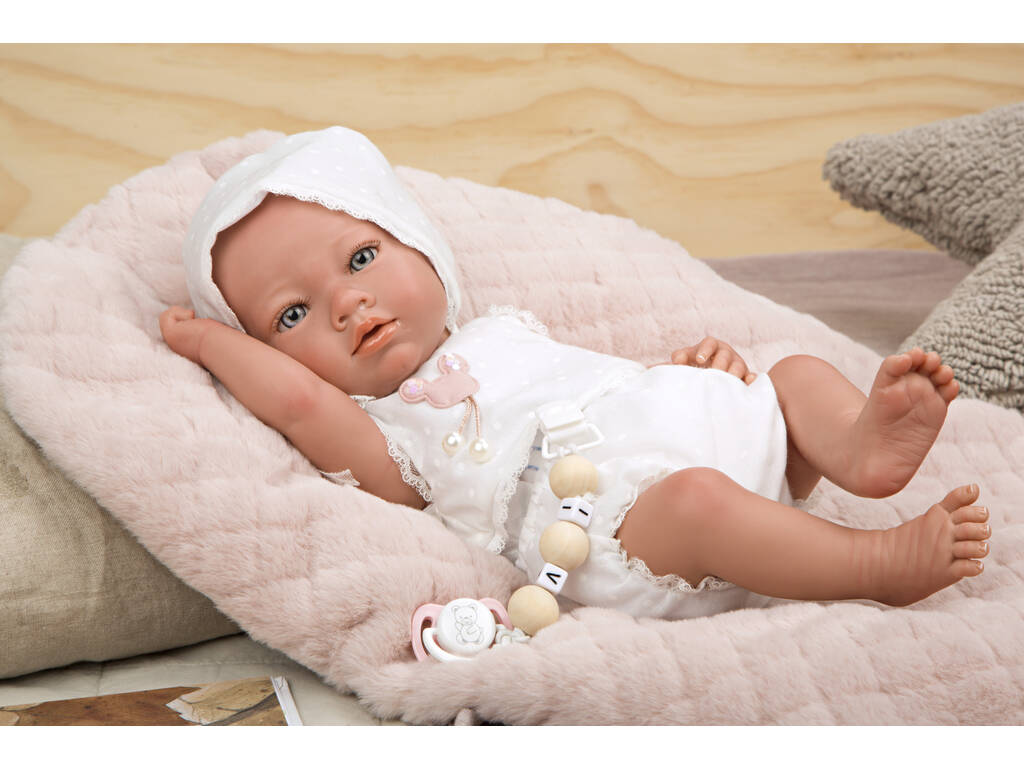 Poupée Reborn 38 cm. Maitane rose avec couverture Arias 98105