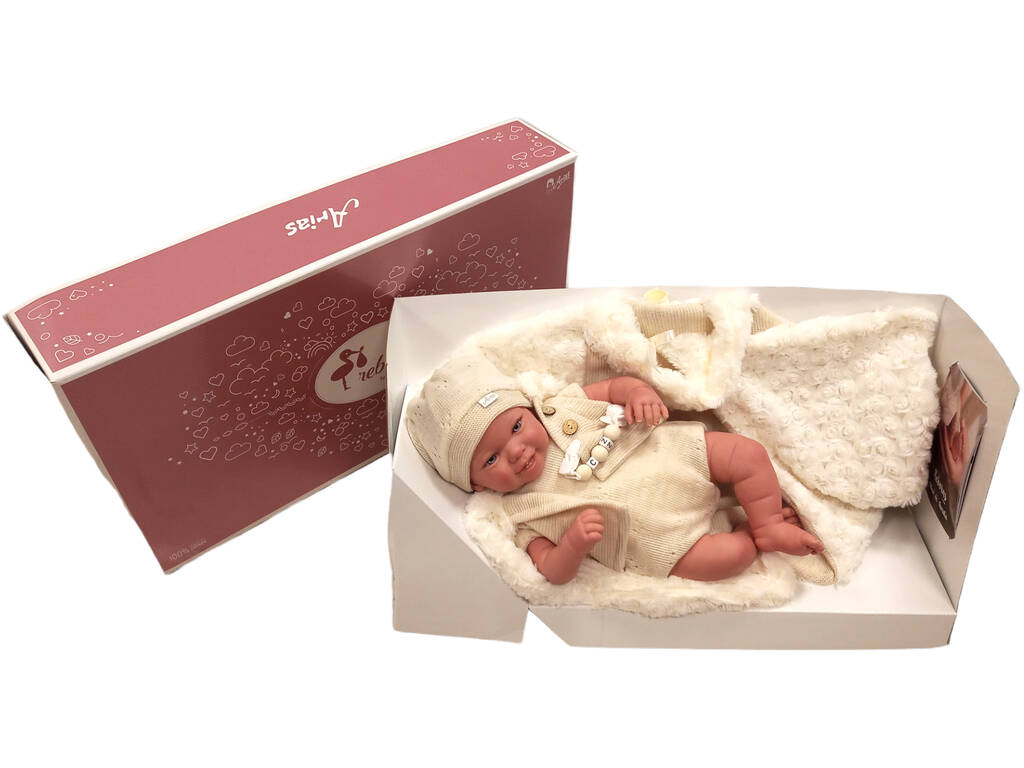 Poupée Reborn 45 cm. Diego avec sac de couchage Arias 98118