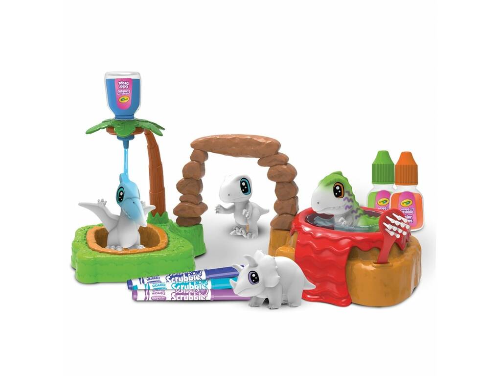 Washimals Dinos Jurassic Set 4 Dinocachorros Crayola 74-7459
