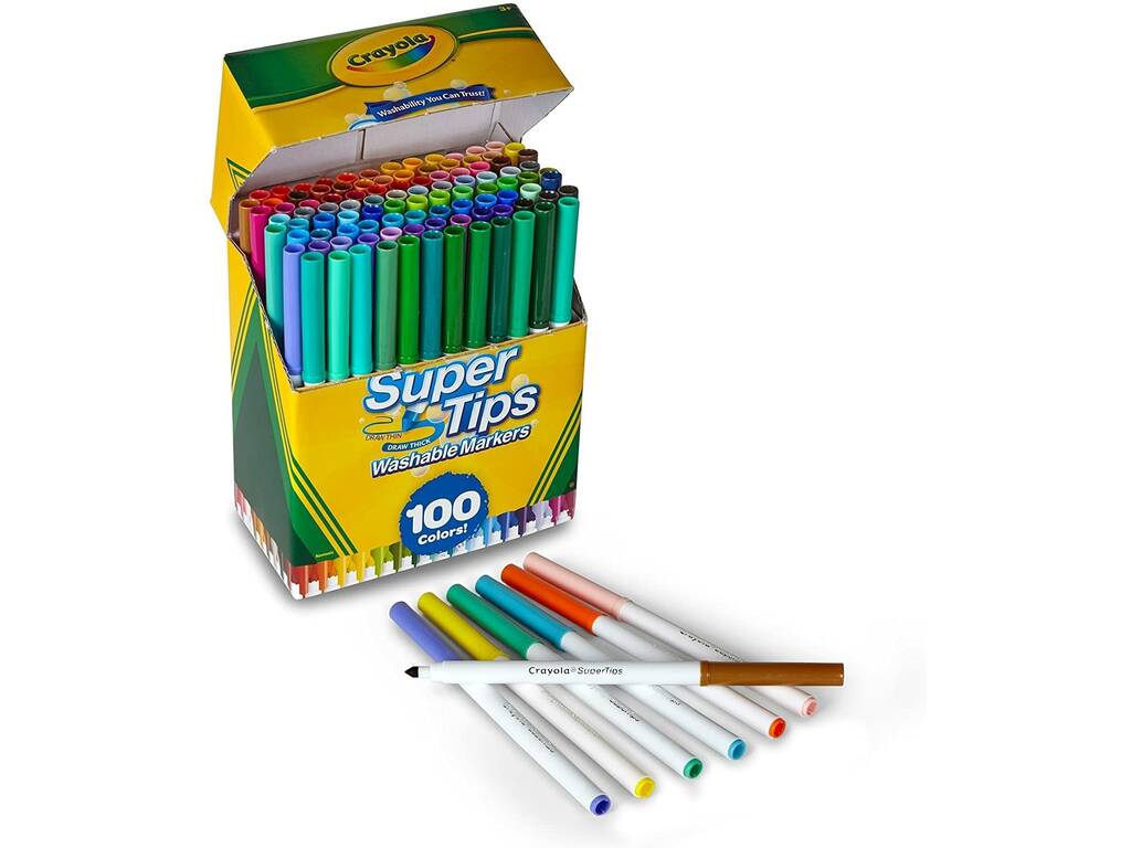 100 marqueurs lavables Super Sharp de Crayola 25-5100