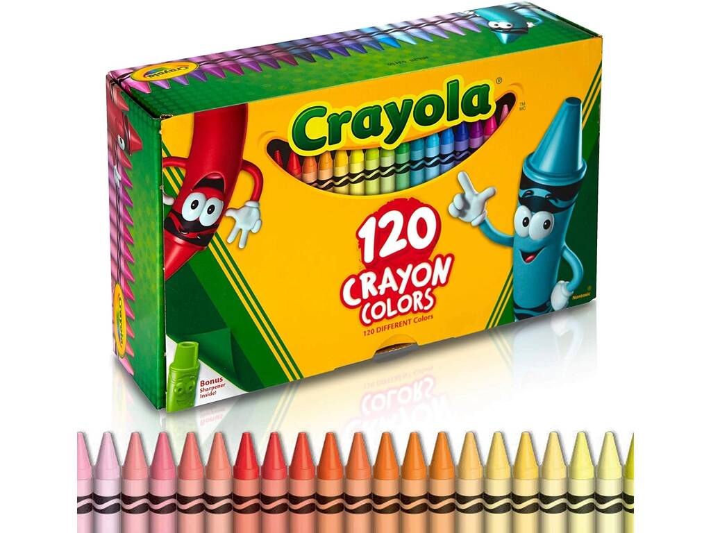 120 crayons de couleur Crayola avec taille-crayon Crayola Pet 52-6920
