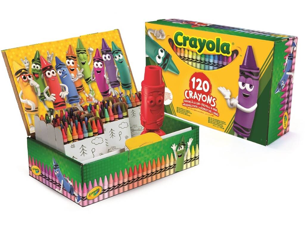 120 crayons de couleur Crayola avec taille-crayon Crayola Pet 52-6920