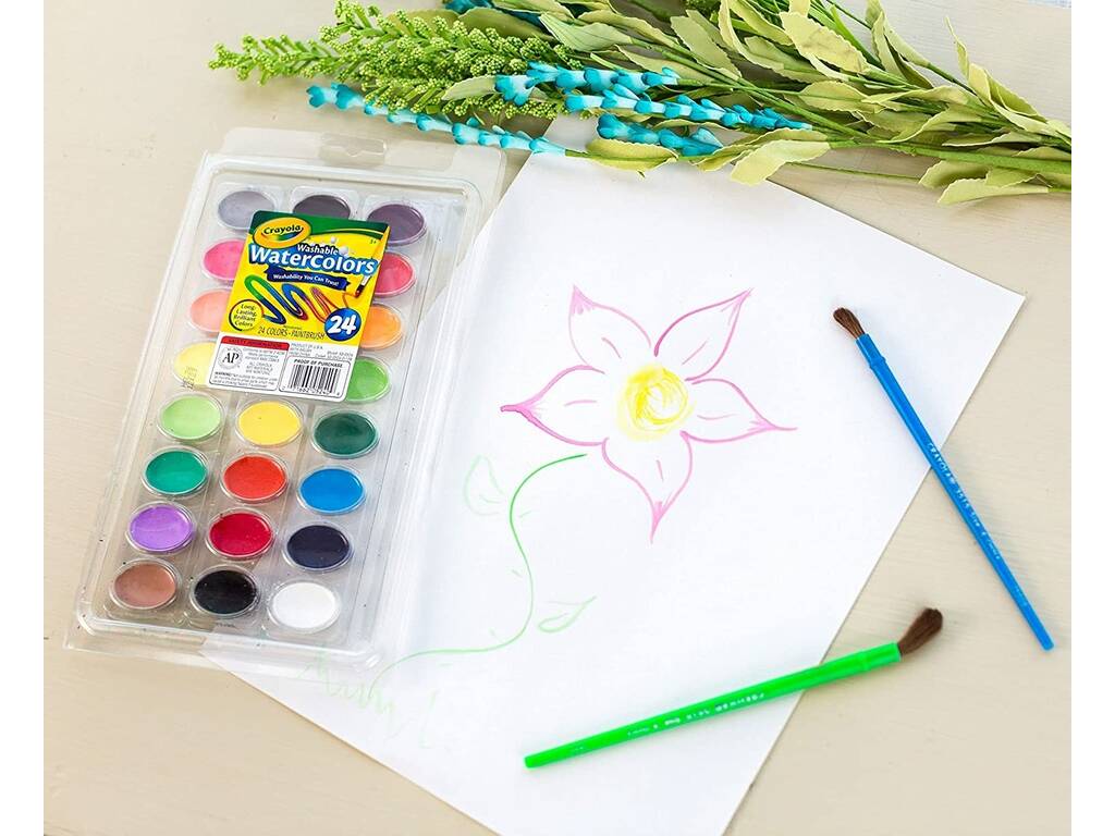 24 acquerelli lavabili Crayola 53-0524