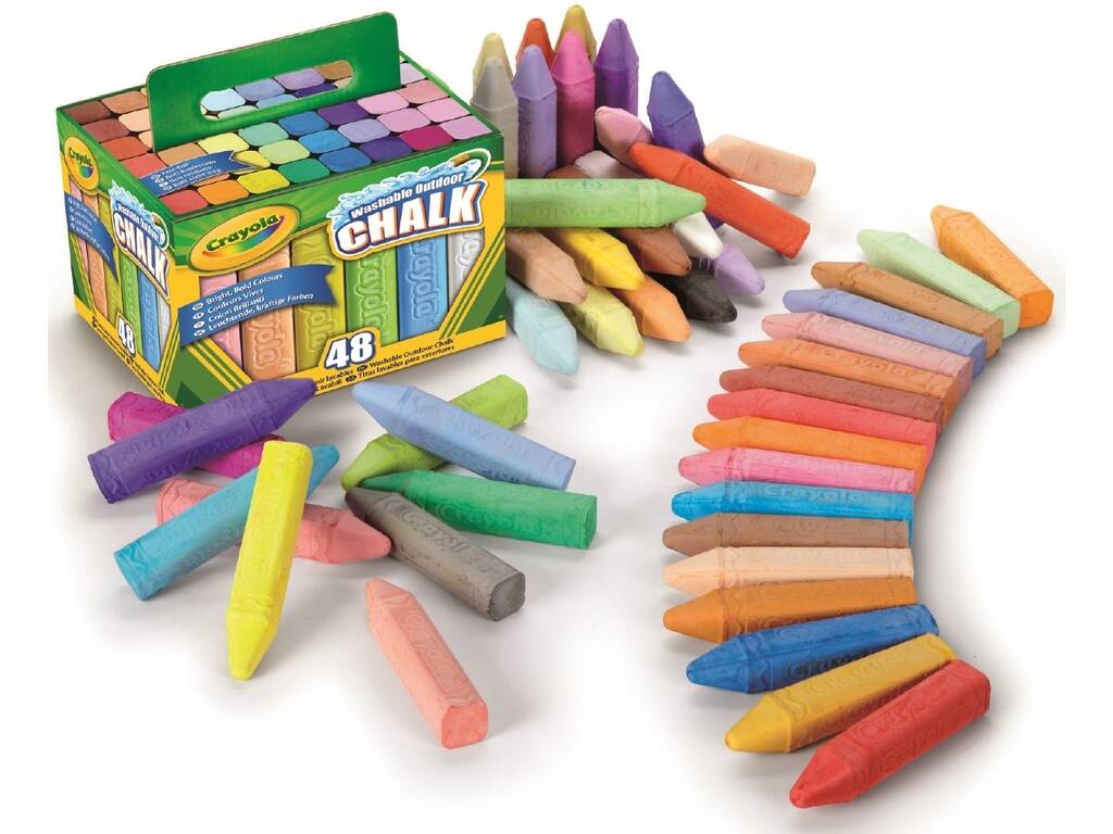 48 Craie lavable pour sol Crayola 51-2048