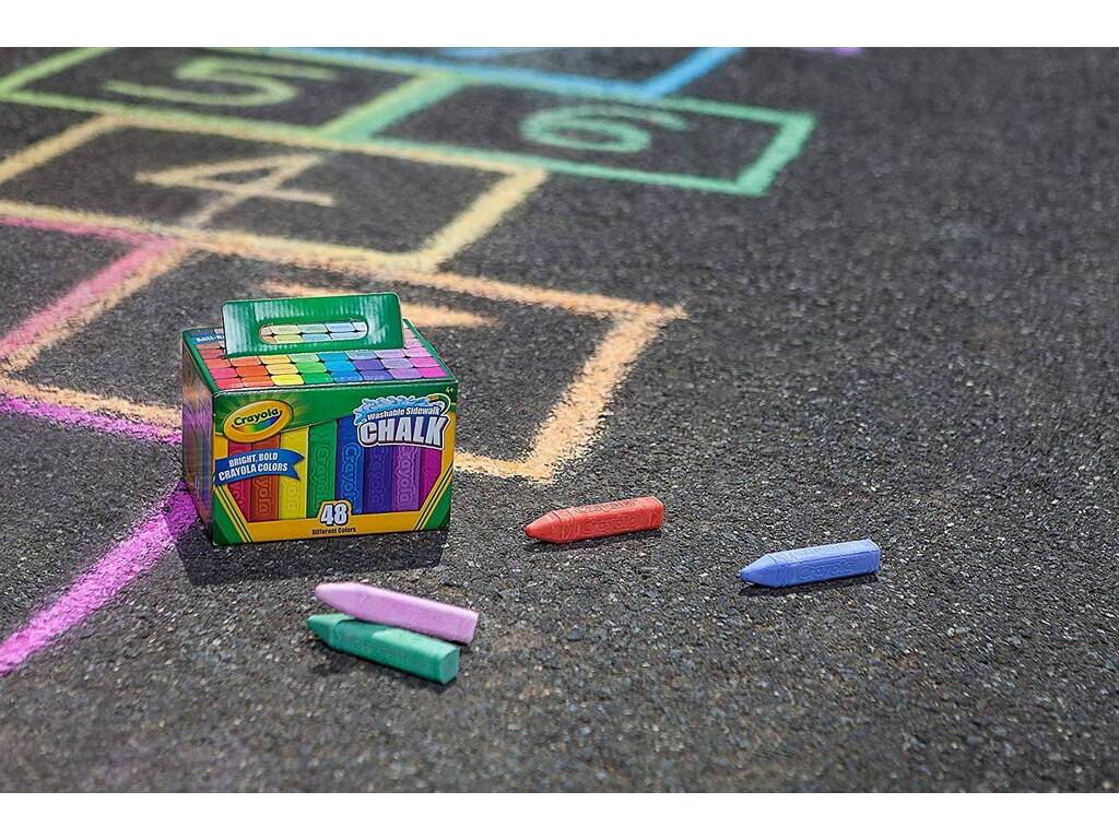 48 Craie lavable pour sol Crayola 51-2048
