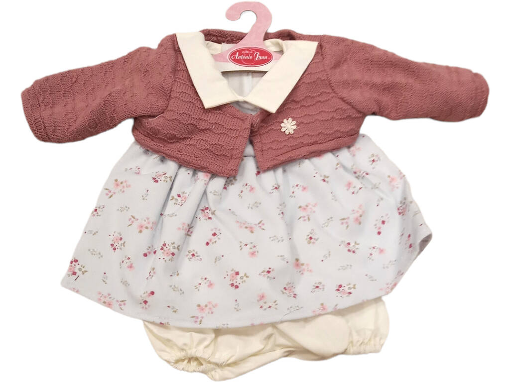 Blumenpuppenkleid mit Jacke 42 cm. Antonio Juan 9141-J8