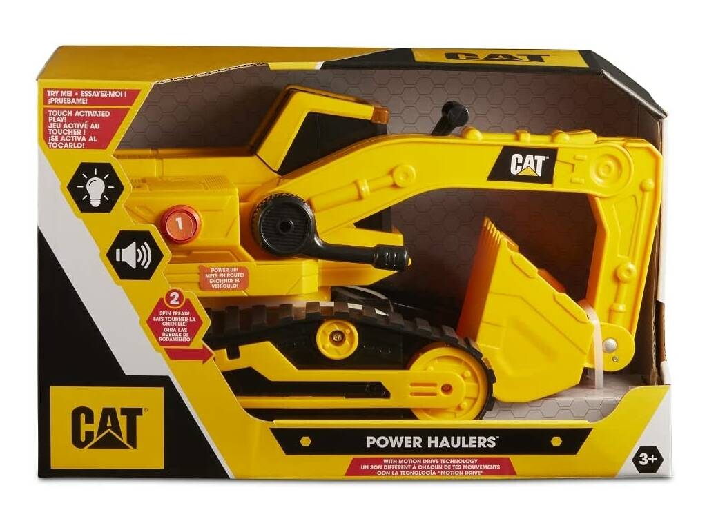 Cat Veicolo escavatore 30 cm. Luci e suoni Funrise 82268