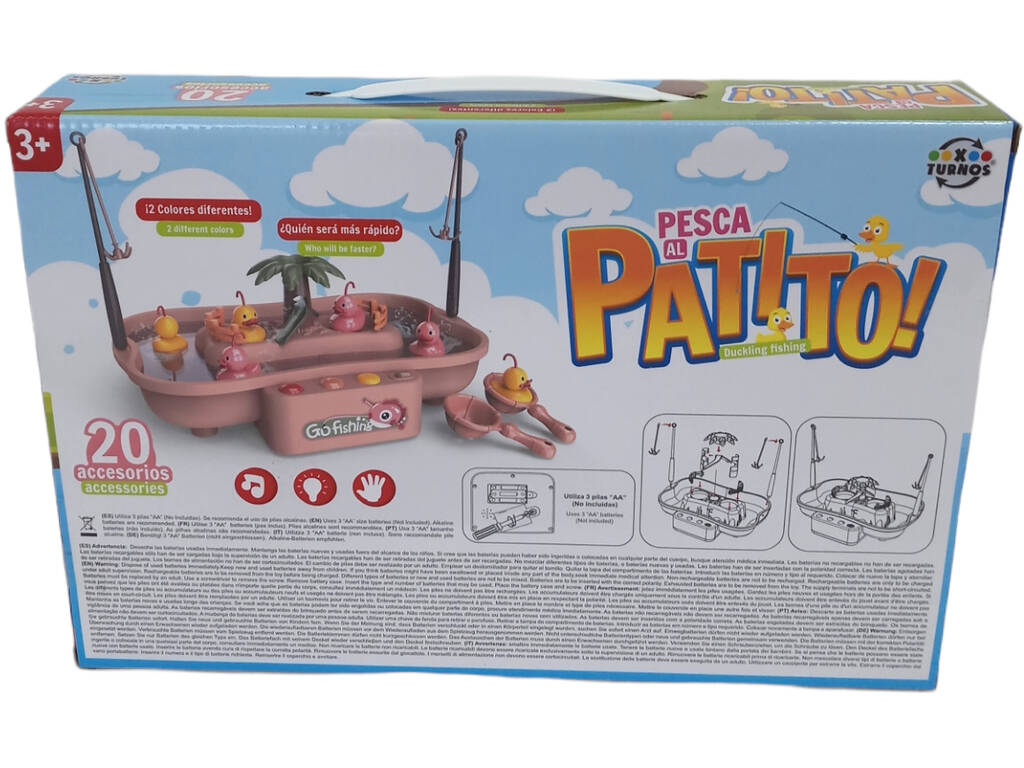 Gioco Pesca al anatroccolo Rosa 20 accessori