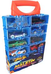 Mallette avec 12 véhicules 1:64