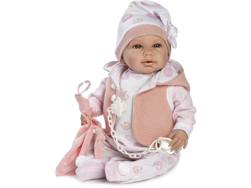 Bambola Daniela parlante 45 cm. Gilet e berretto Berbesa 4511