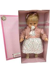 Boneca Baby Doce 62 cm. Casaco e Cachecol Berbesa 8056