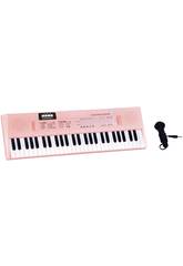 Clavier électrique 54 touches rose Reig 8931