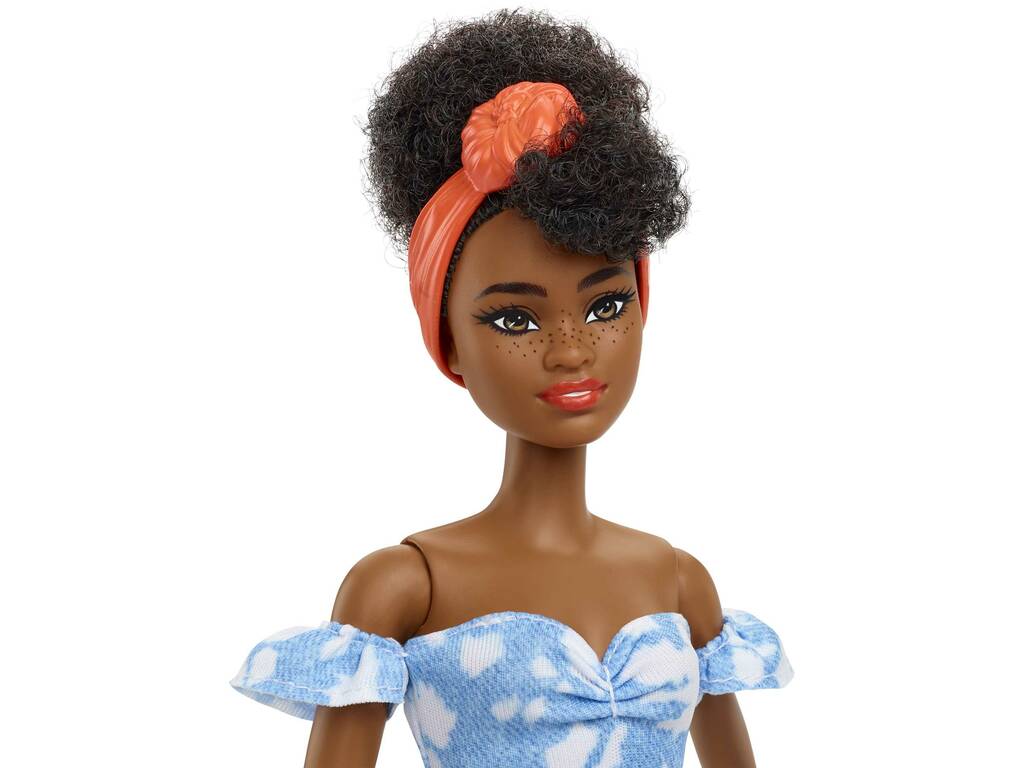 Barbie Fashionista Vestido Vaquero Decolorado Mattel HBV17