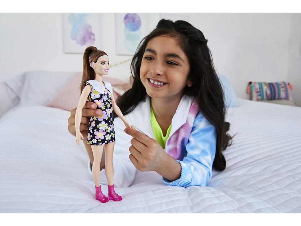 Barbie Fashionista Robe Margaritas Avec Ecouteur Mattel HBV19