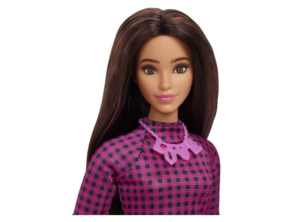 Barbie Fashionista Vestito a quadri rosa Mattel HBV20