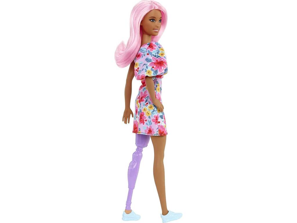 Robe florale et jambe prothétique Barbie Fashionista Mattel HBV21