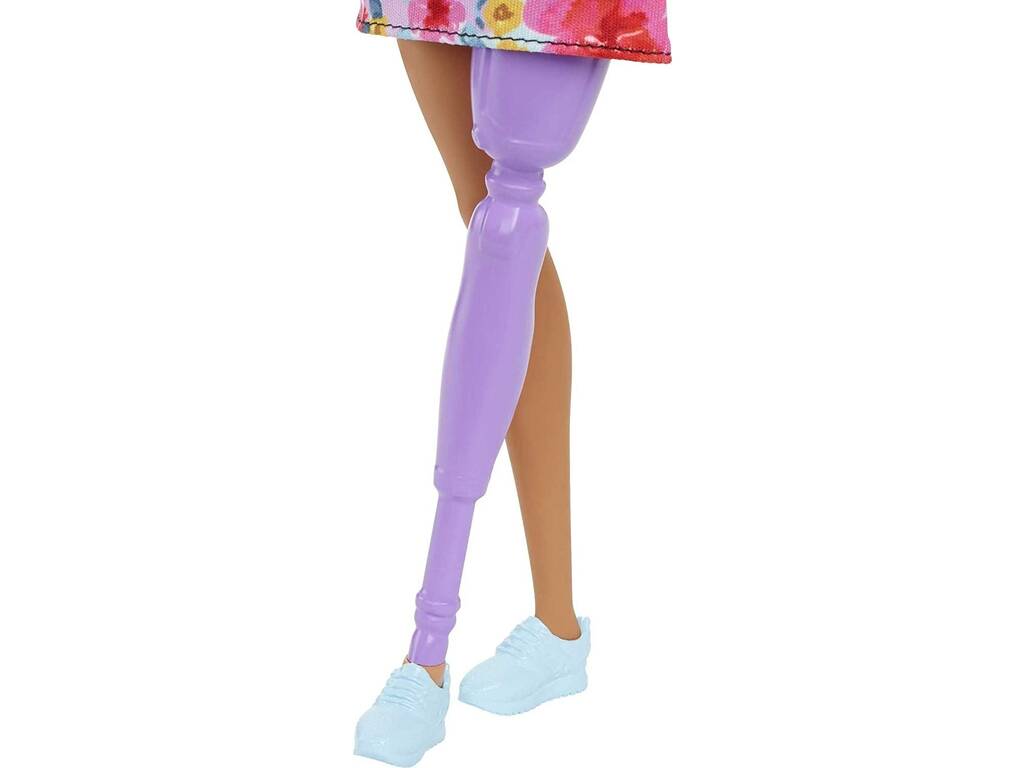 Robe florale et jambe prothétique Barbie Fashionista Mattel HBV21