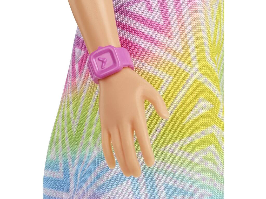 Barbie Fashionista Mono Prismas Arcoíris Mattel HBV22