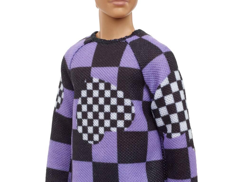 Ken Fashionista Sweatshirt à carreaux Mattel HBV25