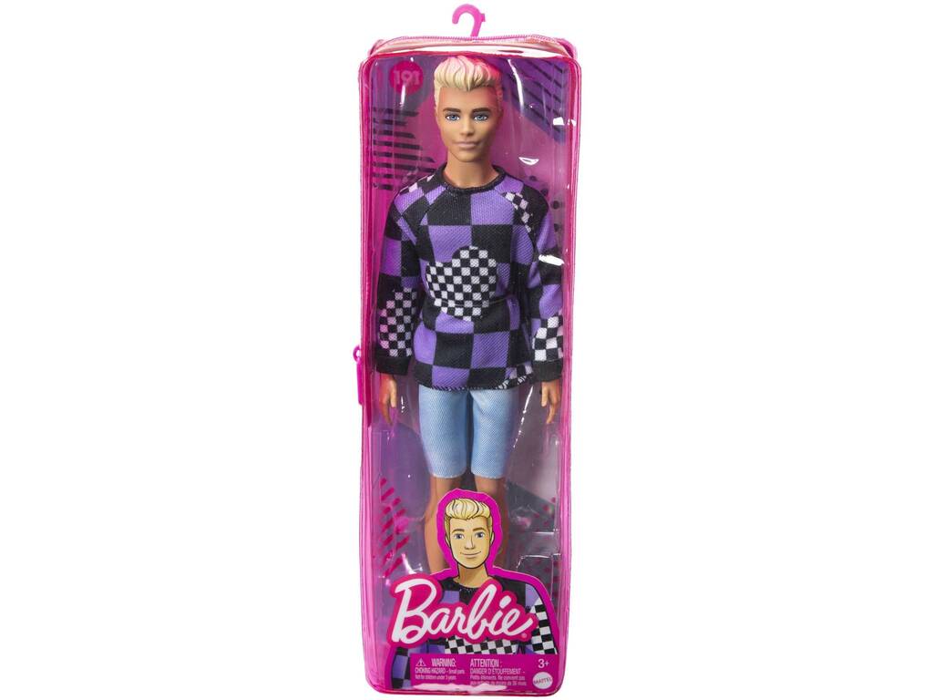 Ken Fashionista Sweatshirt à carreaux Mattel HBV25