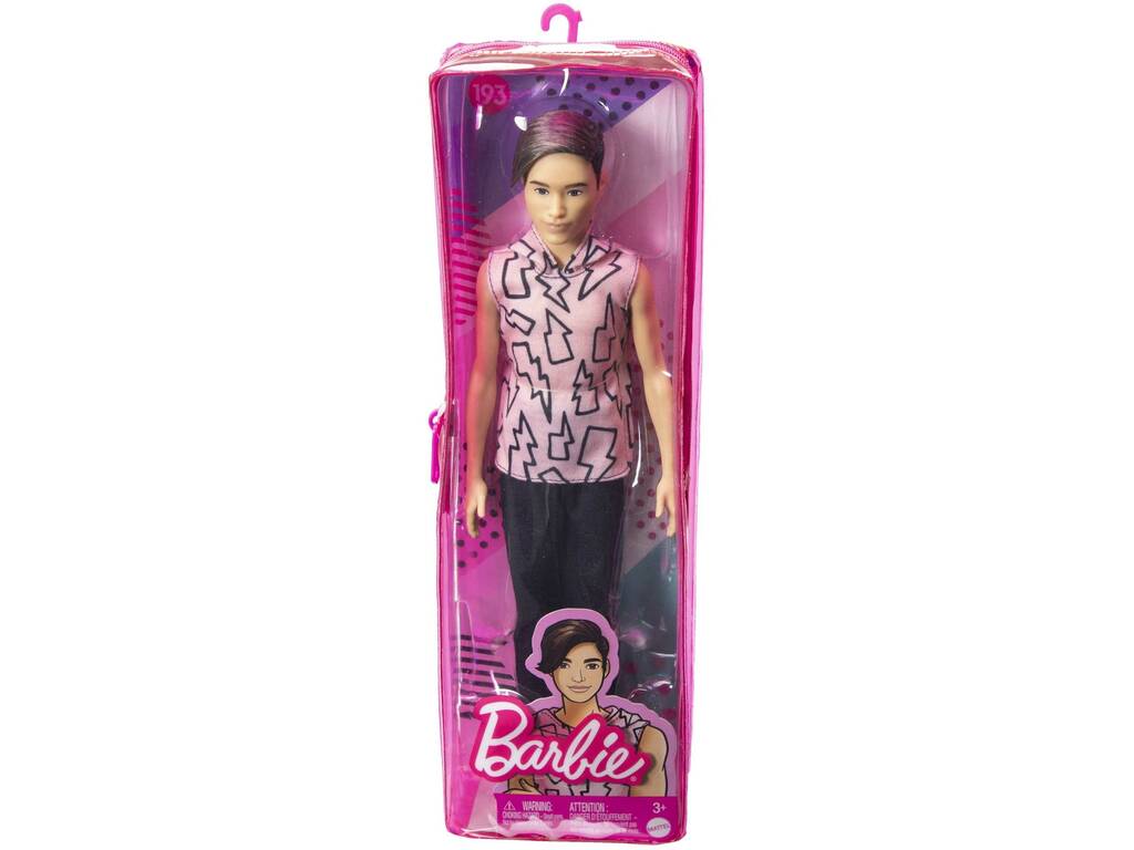 Ken Fashionista Camiseta Rayos con Pelo Enraizado Mattel HBV27