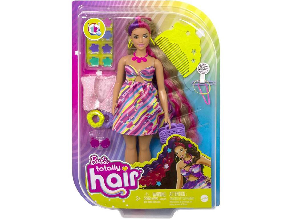Barbie Totally Hair Capelli extra lunghi a fiori Mattel HCM89