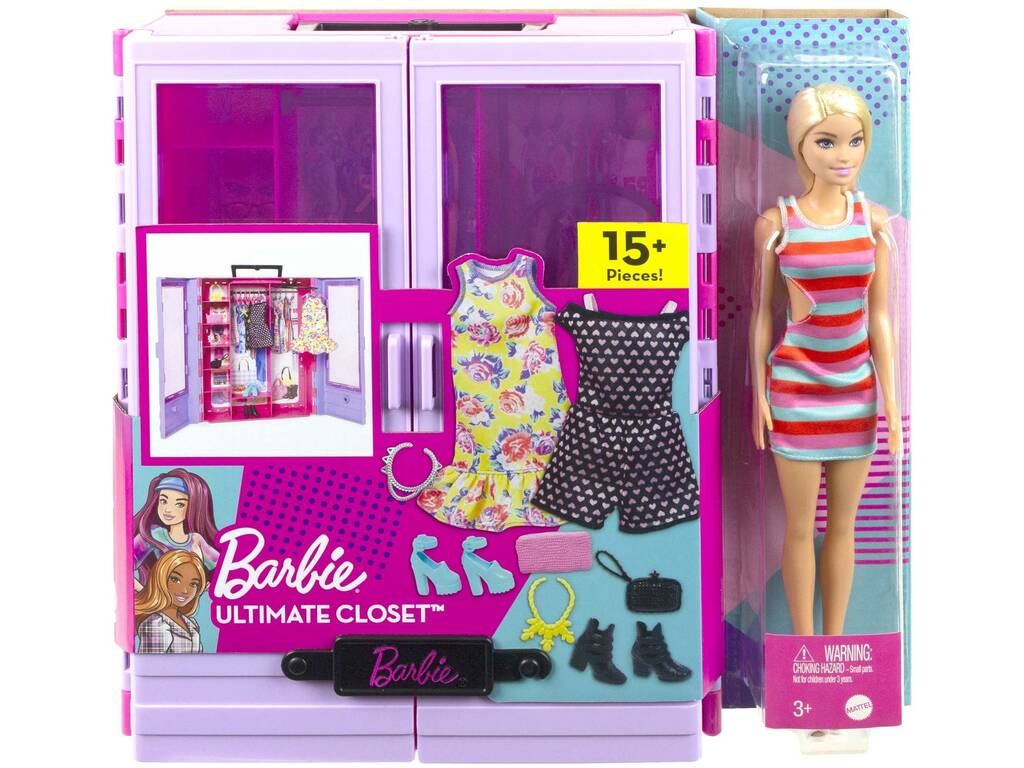 Barbie Superarmario Portatile con Bambola Mattel HJL66