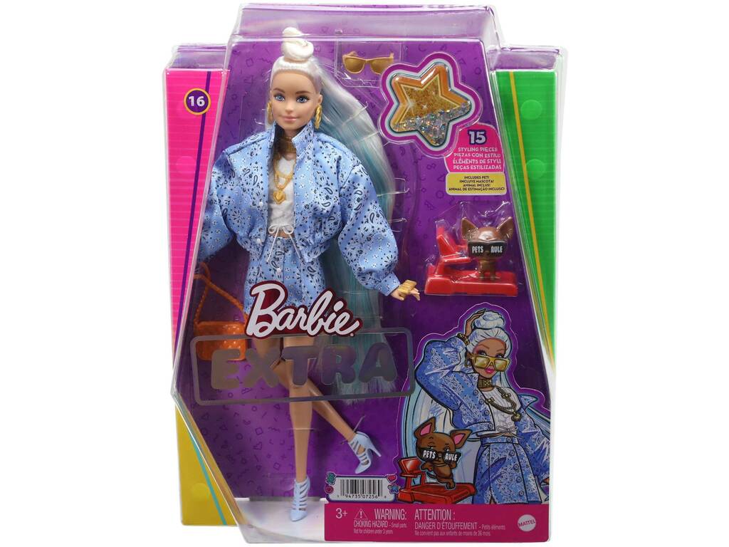 Barbie Extra Completo Stampa Bandana Mattel HHN08