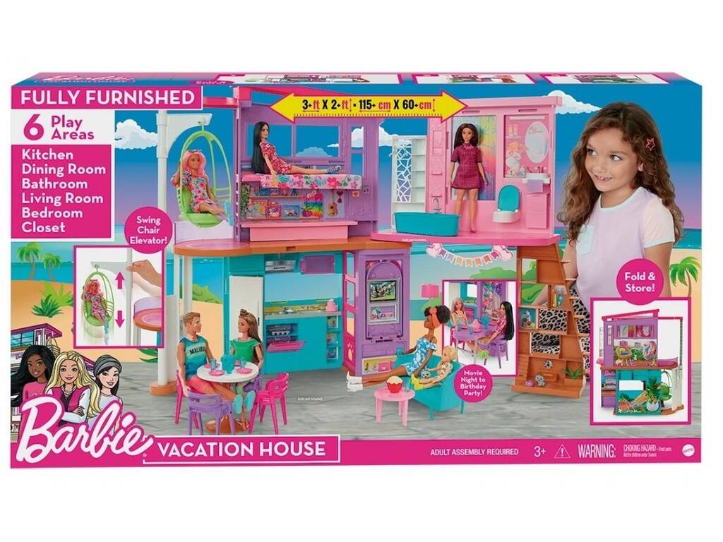 Barbie Vacation Home Meublé Mattel HCD50